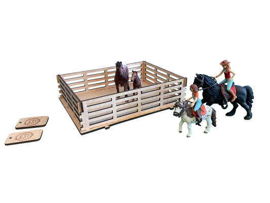 Toy Paddock, Fits Schleich Horses, Made From Wood