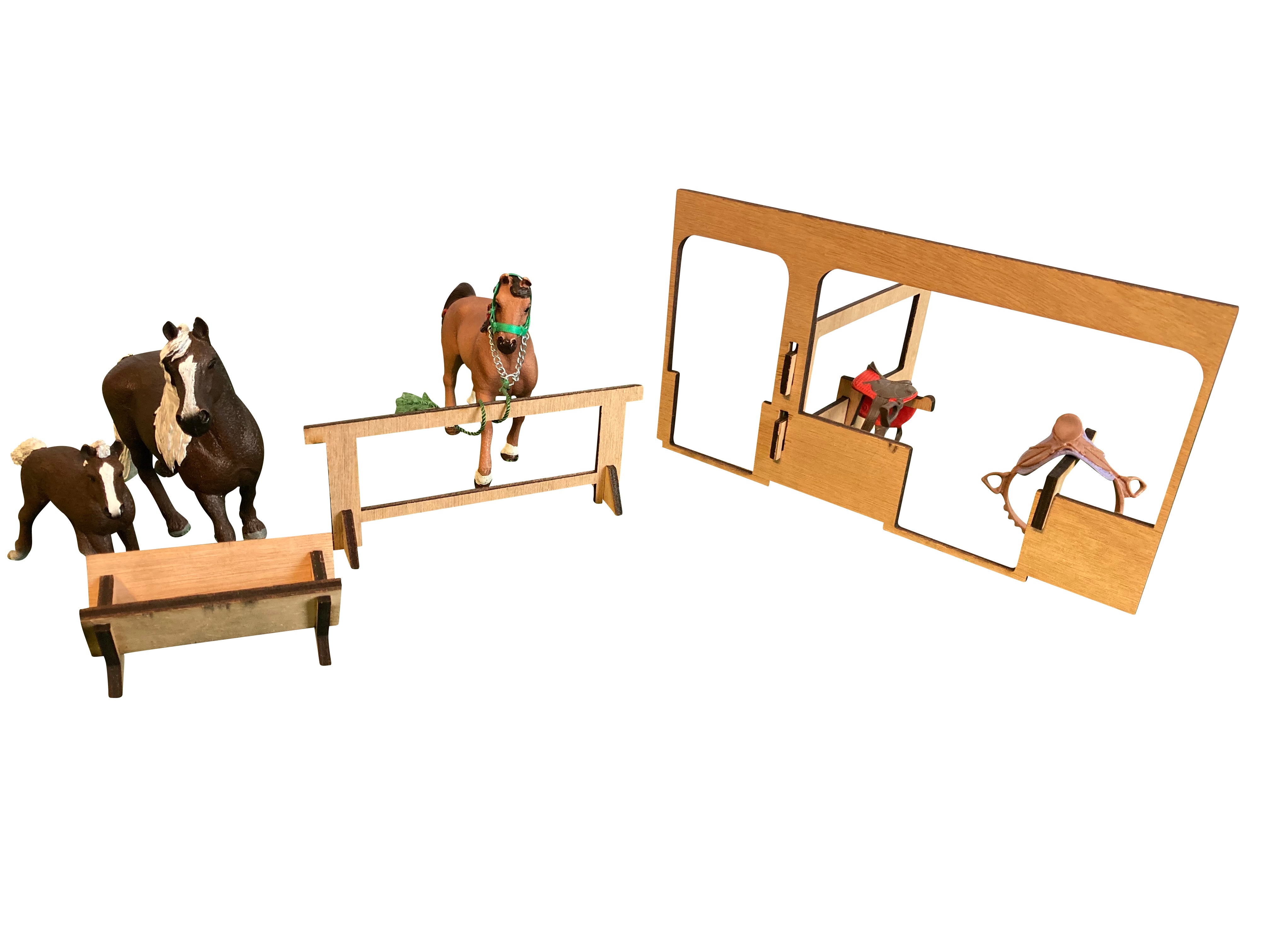 Schleich horse stable with accessories hot sale for sale