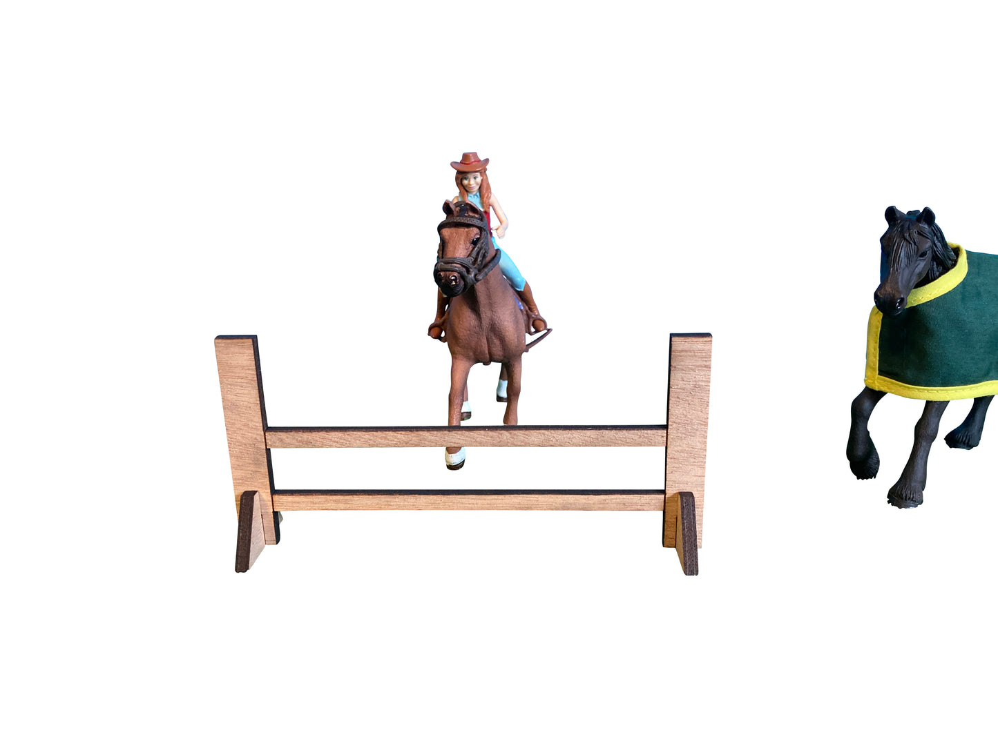 5 Toy Horse Jumps, Fits Schleich Horses, Made From Wood