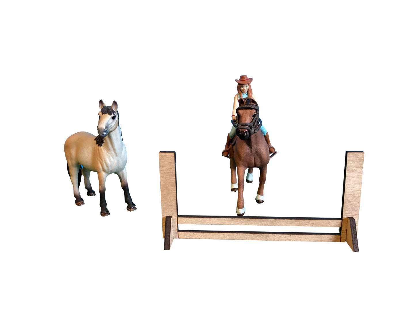 5 Toy Horse Jumps, Fits Schleich Horses, Made From Wood