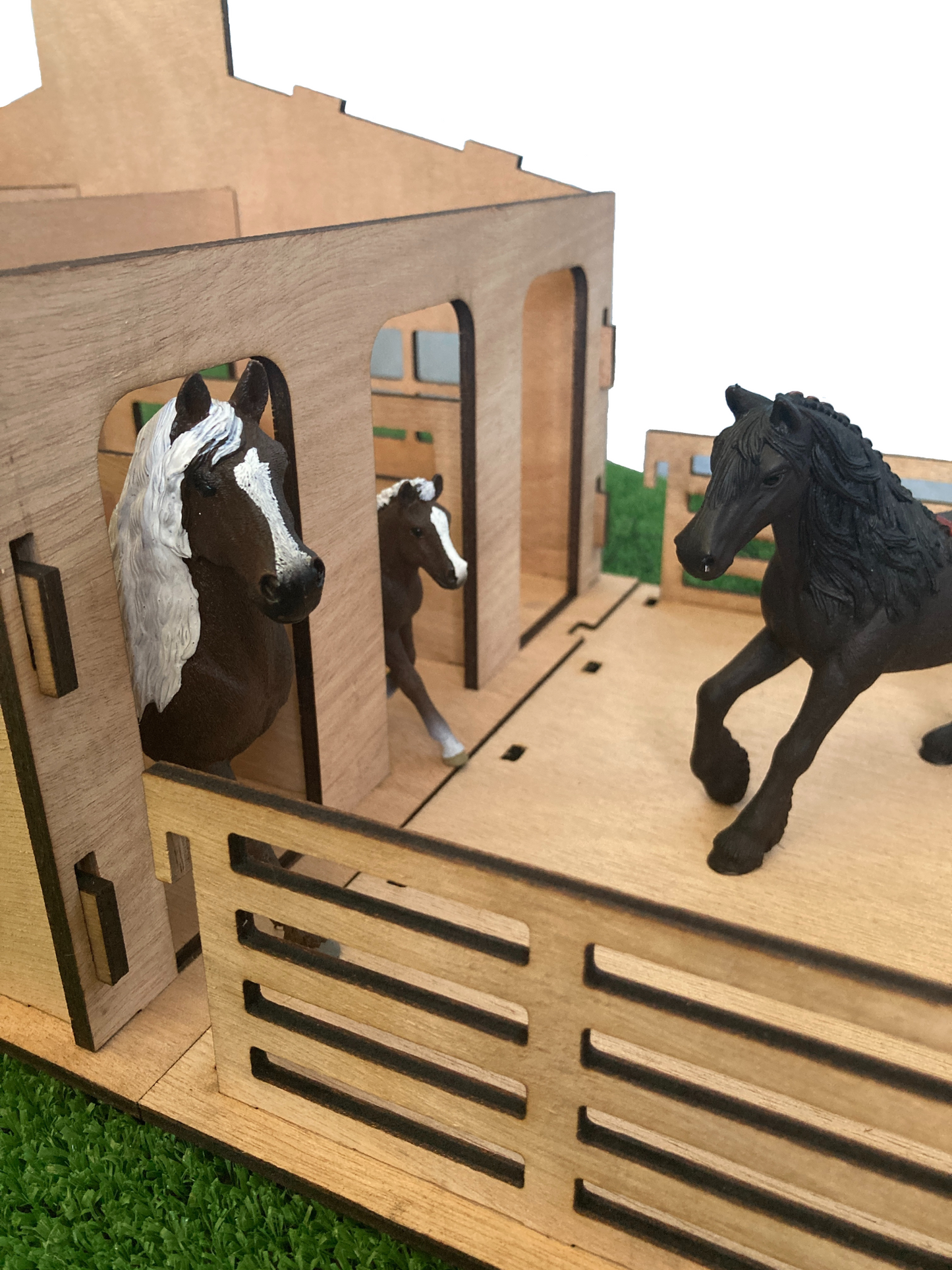 Popsicle stick horse stable sales
